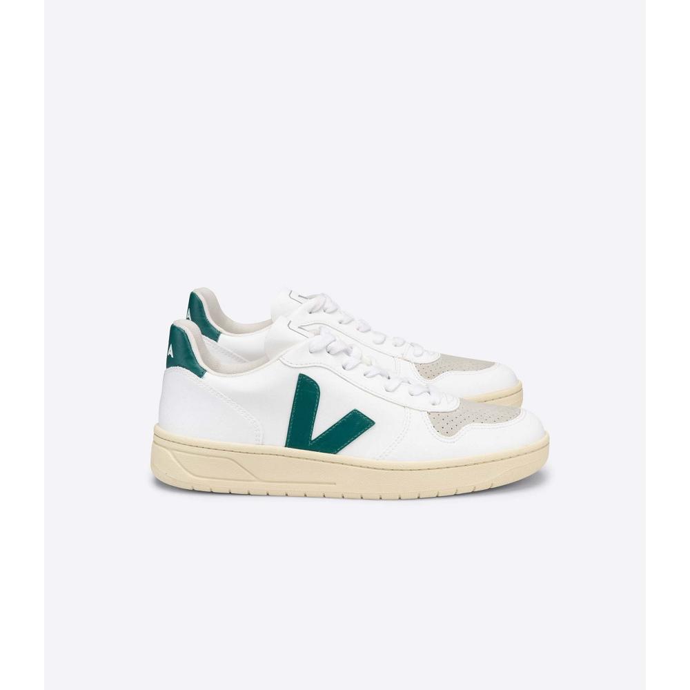 Veja V-10 CWL SOLE Sneakers Heren White/Green | BE 331ZUT